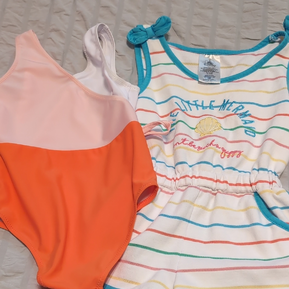Disney The Little Mermaid Striped And One Piece for Kids